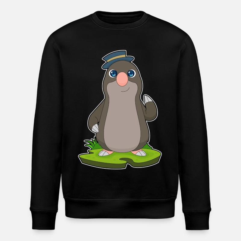 Mole Hat - Stanley/Stella ROLLER Unisex Organic Sweatshirt - black