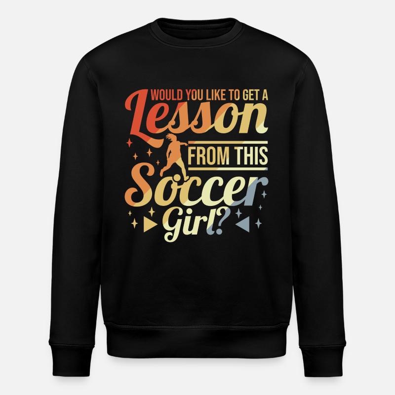 Mädchenfußball - Stanley/Stella Unisex Bio-Sweatshirt ROLLER - Schwarz
