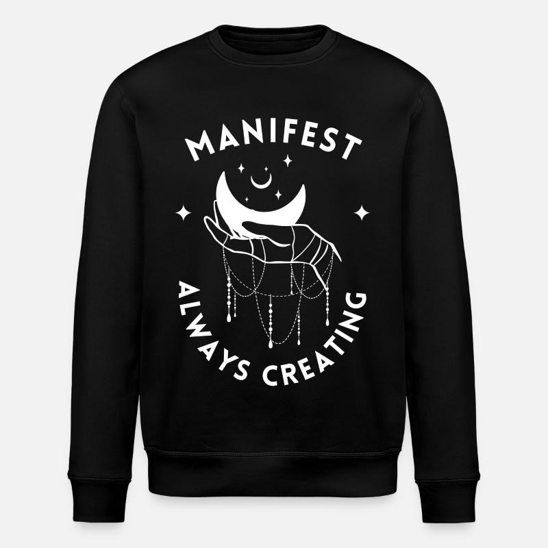 Manifest Creative Mystical - Stanley/Stella ROLLER Unisex Organic Sweatshirt - black