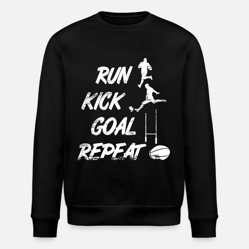 Rugbyspieler Routine - Stanley/Stella Unisex Bio-Sweatshirt ROLLER - Schwarz
