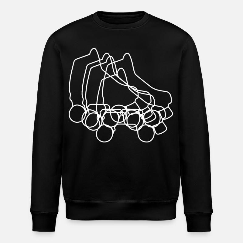 Roller Skates Drawing - Stanley/Stella ROLLER Unisex Organic Sweatshirt - black