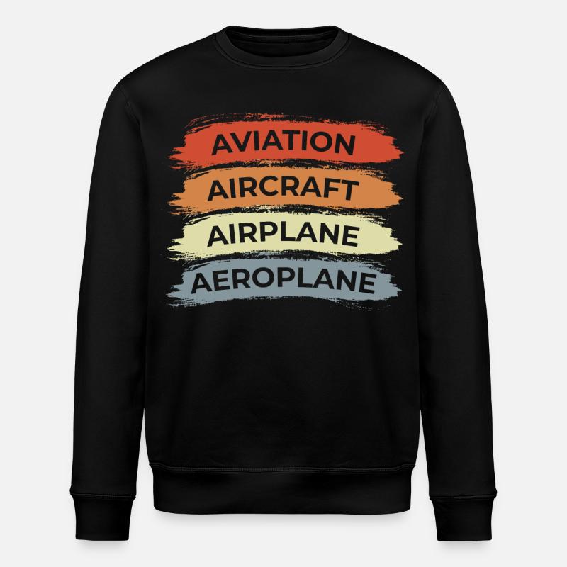 Luftfahrt Flugzeuge Luftfahrzeuge - Stanley/Stella Unisex Bio-Sweatshirt ROLLER - Schwarz