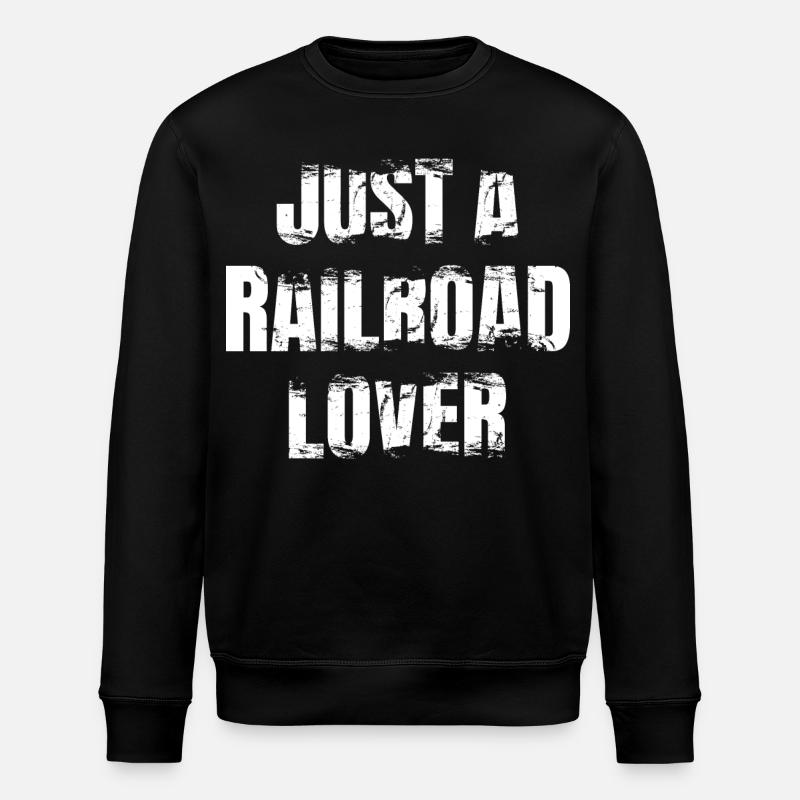 Train lovers - Stanley/Stella ROLLER Unisex Organic Sweatshirt - black