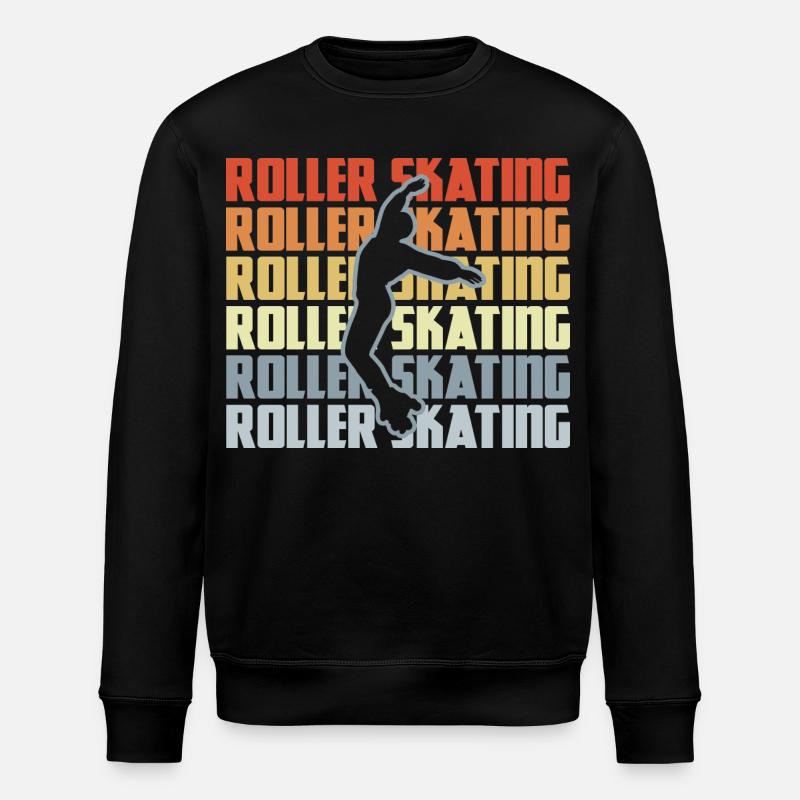 Roller Skating Disco - Sweat bio ROLLER Stanley/Stella Unisexe - noir