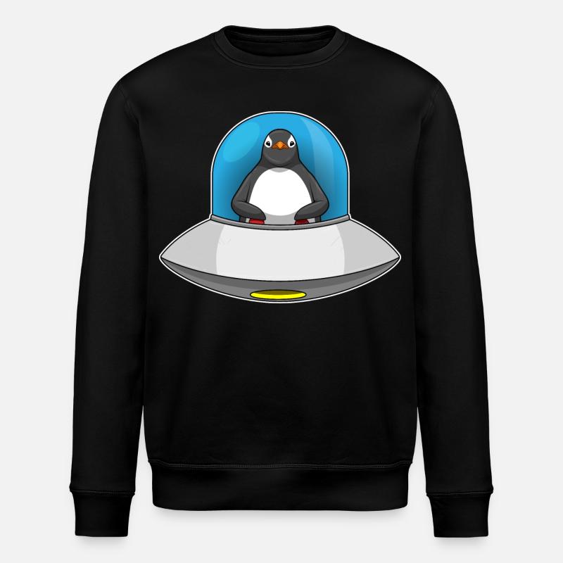 Penguin Spaceship Space - Sweat bio ROLLER Stanley/Stella Unisexe - noir