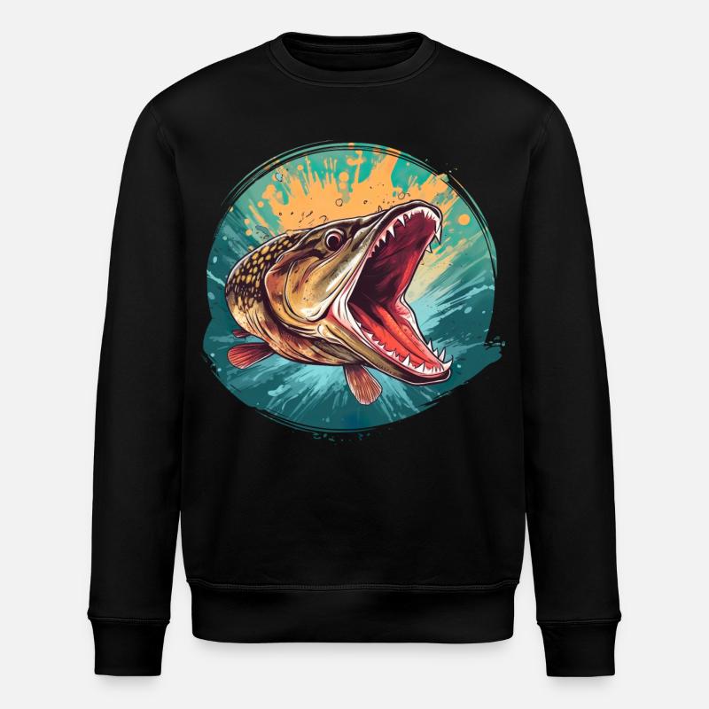 Hecht - Stanley/Stella Unisex Bio-Sweatshirt ROLLER - Schwarz