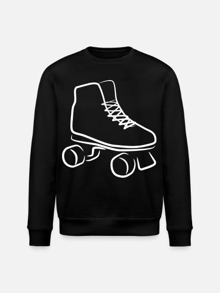 Roller Skates Drawing - Stanley/Stella ROLLER Unisex Organic Sweatshirt - black