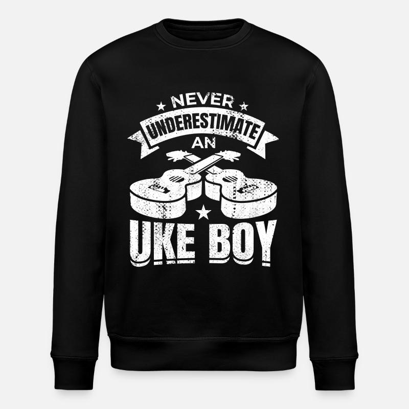 Kleiner Ukulelist - Stanley/Stella Unisex Bio-Sweatshirt ROLLER - Schwarz