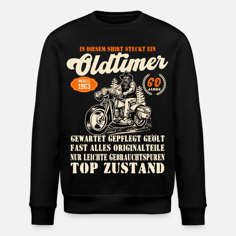 Oldtimer Modell1963 Jubiläum - Stanley/Stella Unisex Bio-Sweatshirt ROLLER - Schwarz