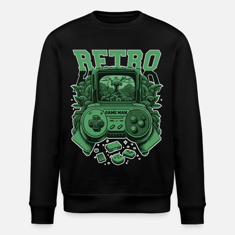 Console rétro - Sweat bio ROLLER Stanley/Stella Unisexe - noir