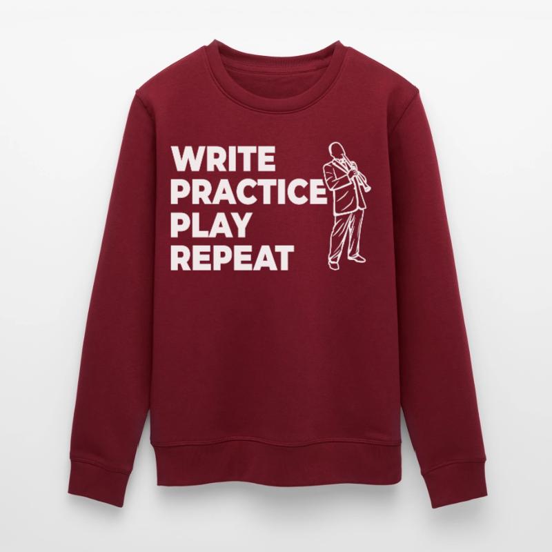 Writing, practicing, playing, repeating Stanley/Stella ROLLER Unisex Organic Sweatshirt