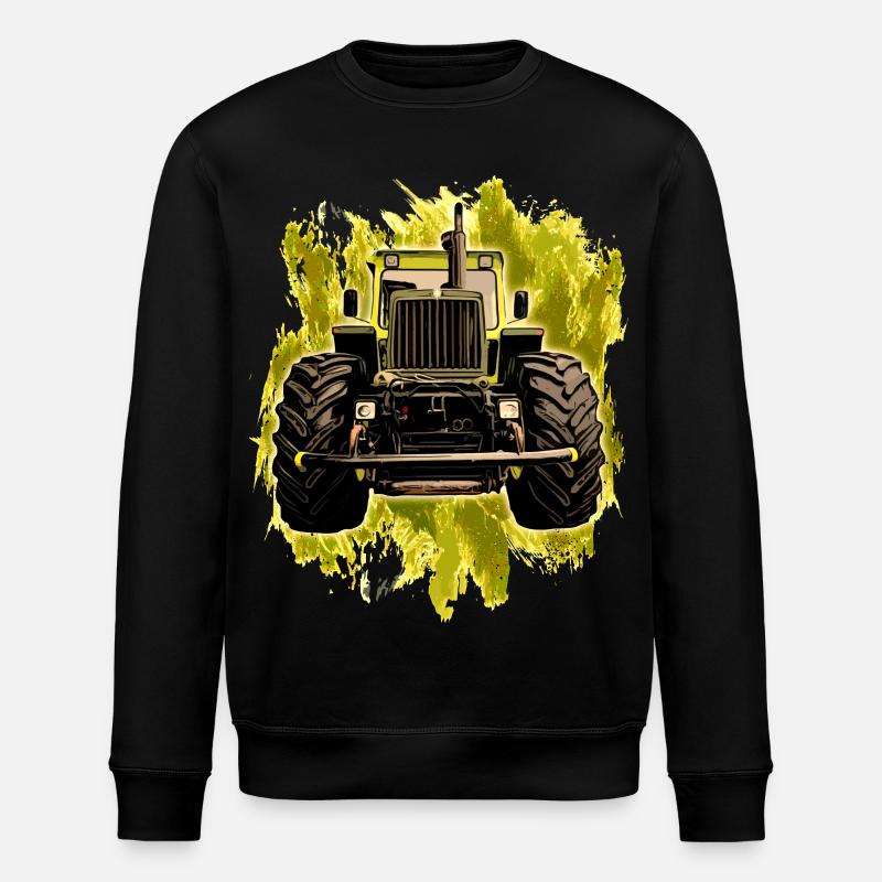 MB trac Front - Stanley/Stella ROLLER Unisex Organic Sweatshirt - black