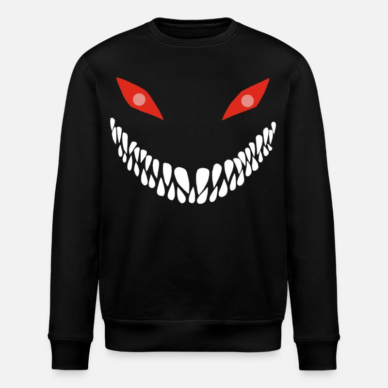 Sourire carnassier - Sweat bio ROLLER Stanley/Stella Unisexe - noir