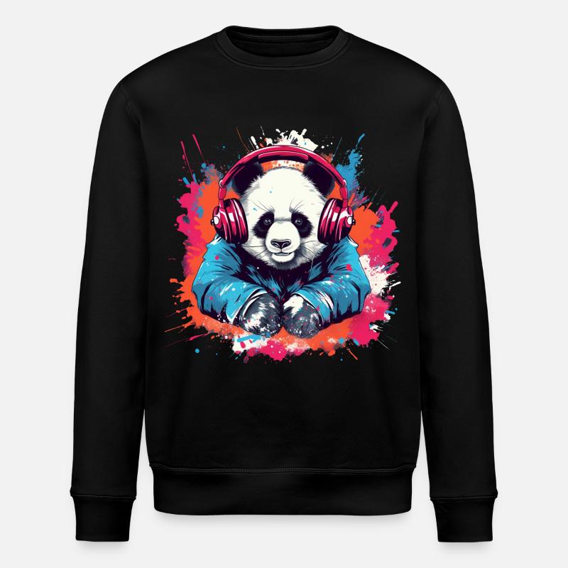 Panda: Dj - Sweat bio ROLLER Stanley/Stella Unisexe - noir