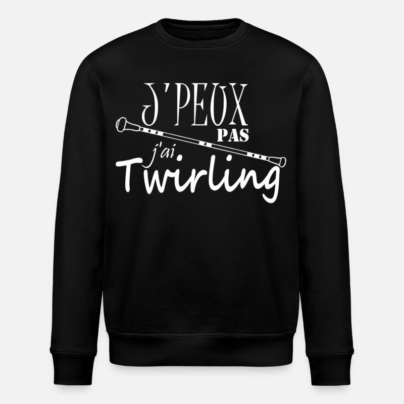 J'peux pas j'ai Twirling - Sweat bio ROLLER Stanley/Stella Unisexe - noir