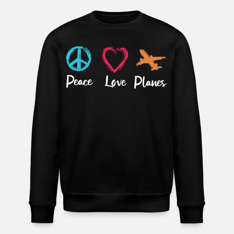 Avions Peace Love - Sweat bio ROLLER Stanley/Stella Unisexe - noir