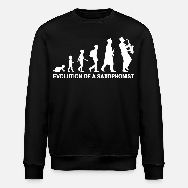 Évolution d’un saxophoniste - Sweat bio ROLLER Stanley/Stella Unisexe - noir