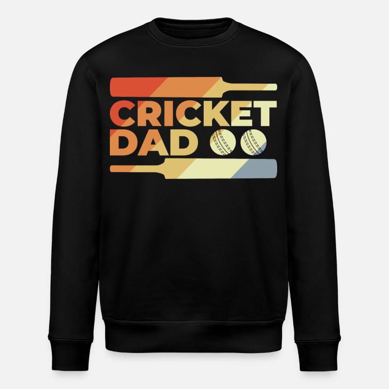 Drôle de papa de cricket - Sweat bio ROLLER Stanley/Stella Unisexe - noir