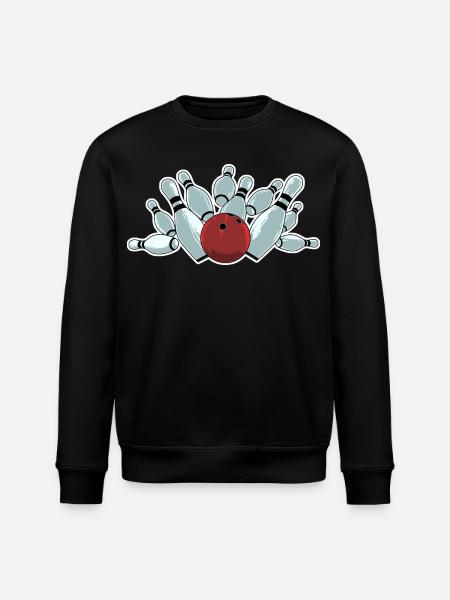 Bowling Strike - Stanley/Stella ROLLER Unisex Organic Sweatshirt - black