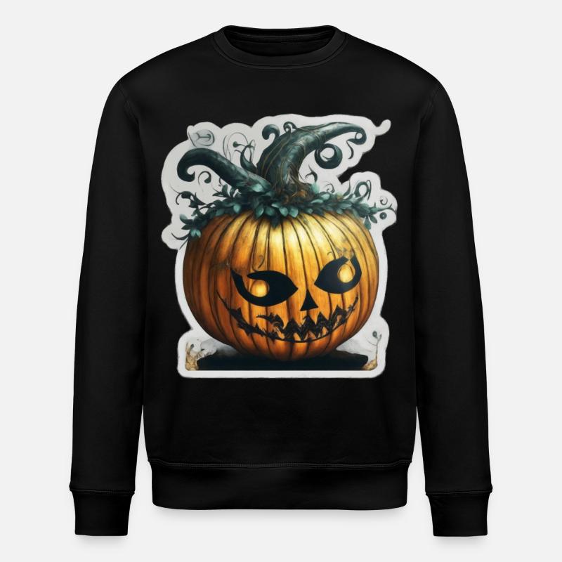 Kürbis - Stanley/Stella Unisex Bio-Sweatshirt ROLLER - Schwarz