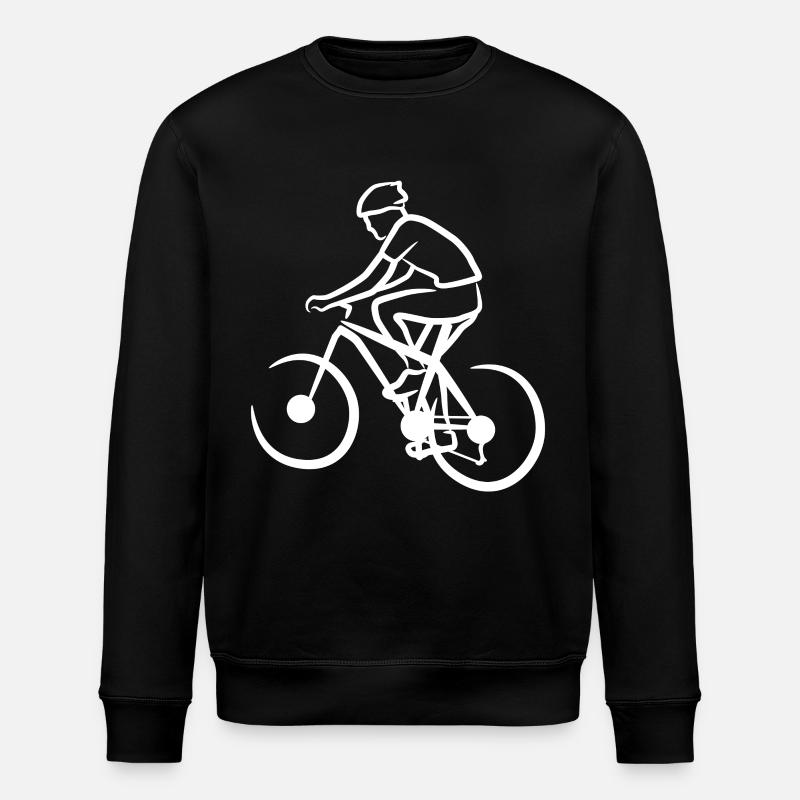 Lustiger Mountainbikefahrer - Stanley/Stella Unisex Bio-Sweatshirt ROLLER - Schwarz