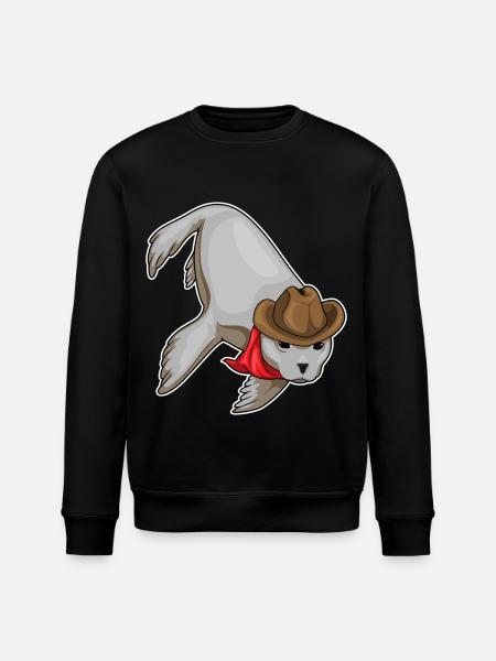 Chapeau de cowboy de phoque - Sweat bio ROLLER Stanley/Stella Unisexe - noir