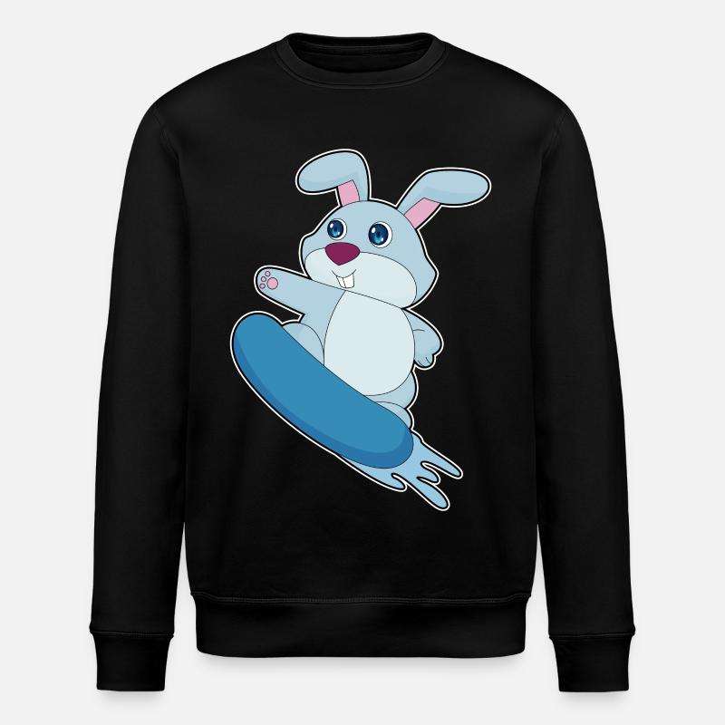 Rabbit Snowboarder Snowboard - Sweat bio ROLLER Stanley/Stella Unisexe - noir