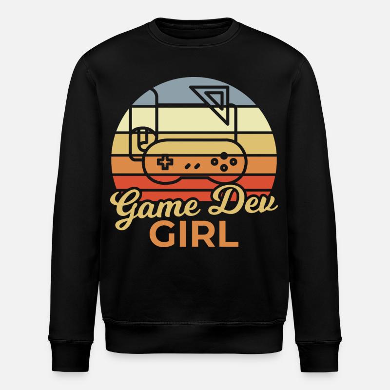 Game Dev Mädchen - Stanley/Stella Unisex Bio-Sweatshirt ROLLER - Schwarz