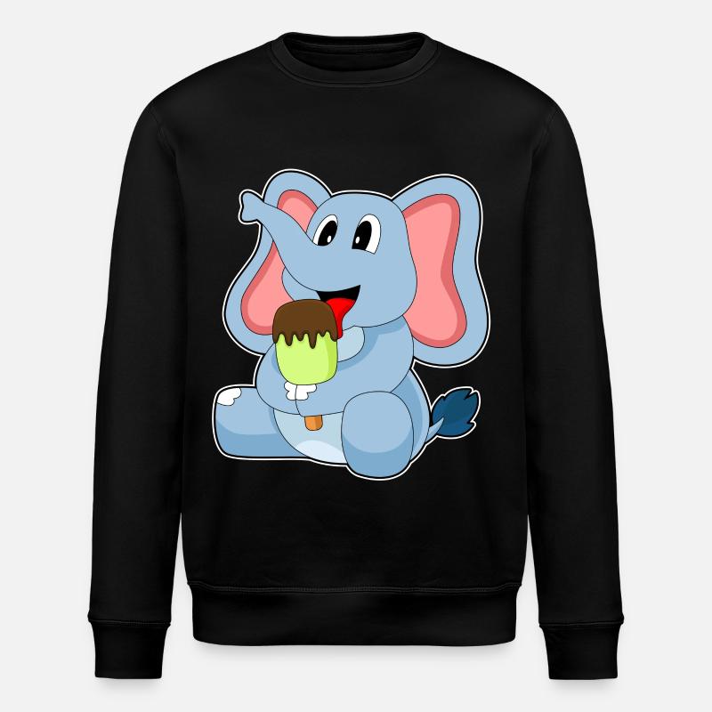 Popsicles d’éléphant - Sweat bio ROLLER Stanley/Stella Unisexe - noir