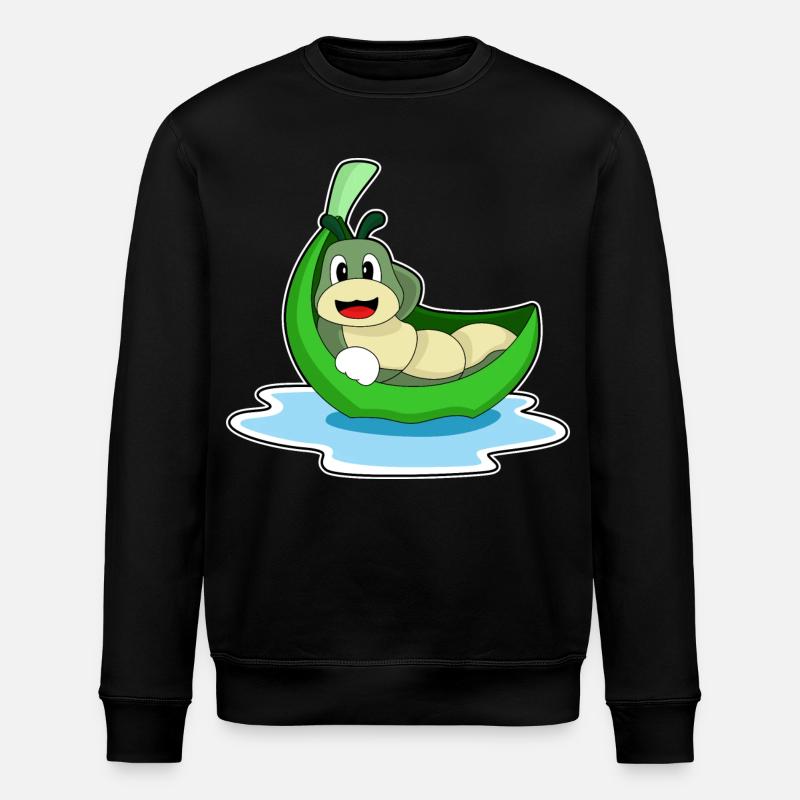 Caterpillar Leaf Boat - Sweat bio ROLLER Stanley/Stella Unisexe - noir