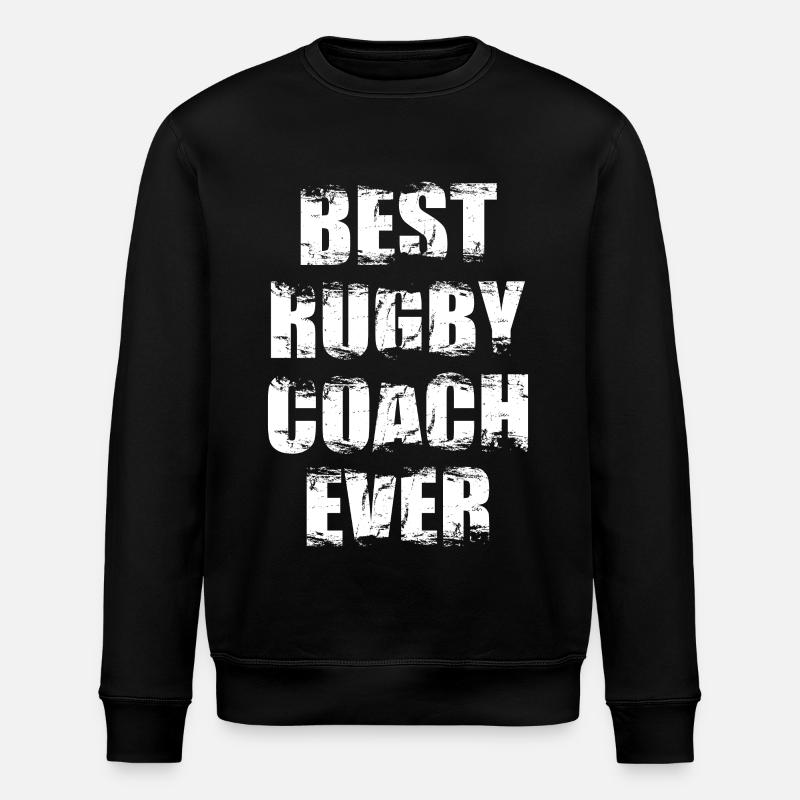 Bester Rugby Trainer aller Zeiten - Stanley/Stella Unisex Bio-Sweatshirt ROLLER - Schwarz
