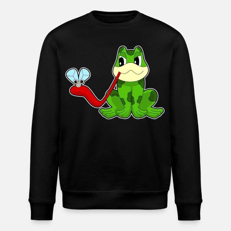 Frosch Fliege - Stanley/Stella Unisex Bio-Sweatshirt ROLLER - Schwarz