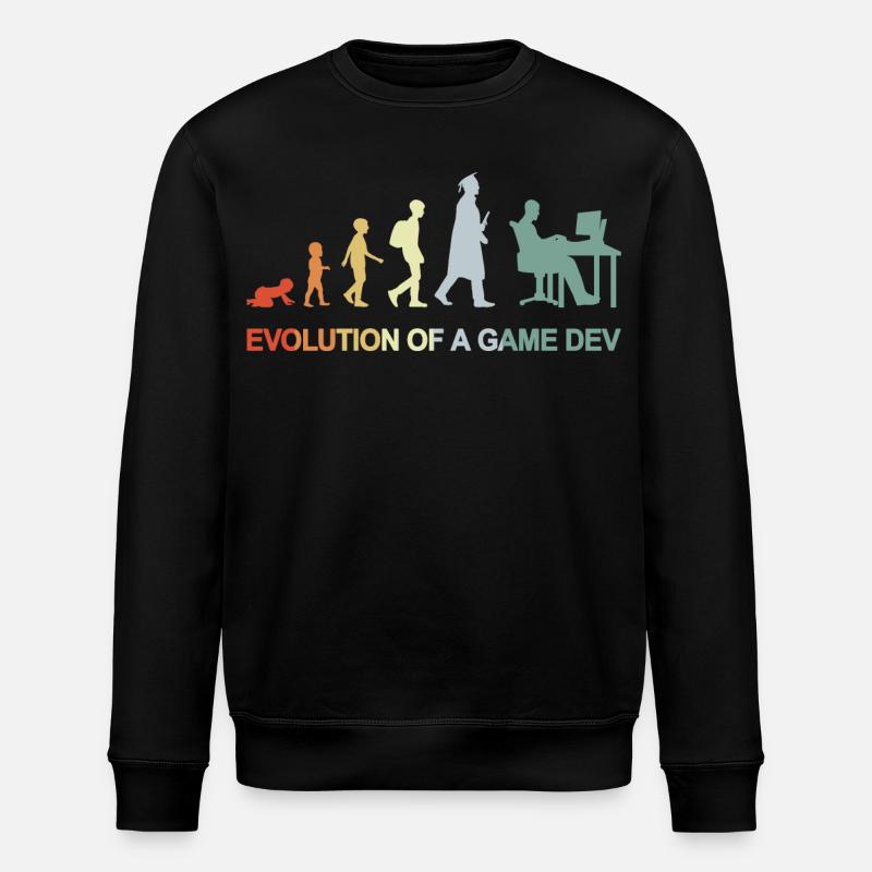 Évolution du développement de jeux - Sweat bio ROLLER Stanley/Stella Unisexe - noir