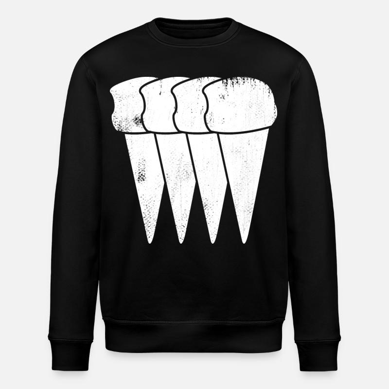 Eiswaffeln - Stanley/Stella Unisex Bio-Sweatshirt ROLLER - Schwarz