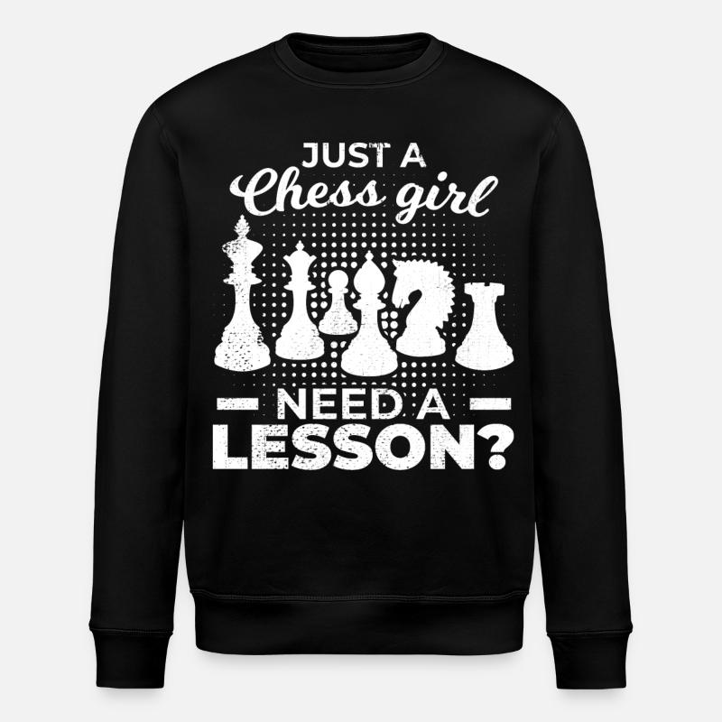 Chess player - Stanley/Stella ROLLER Unisex Organic Sweatshirt - black