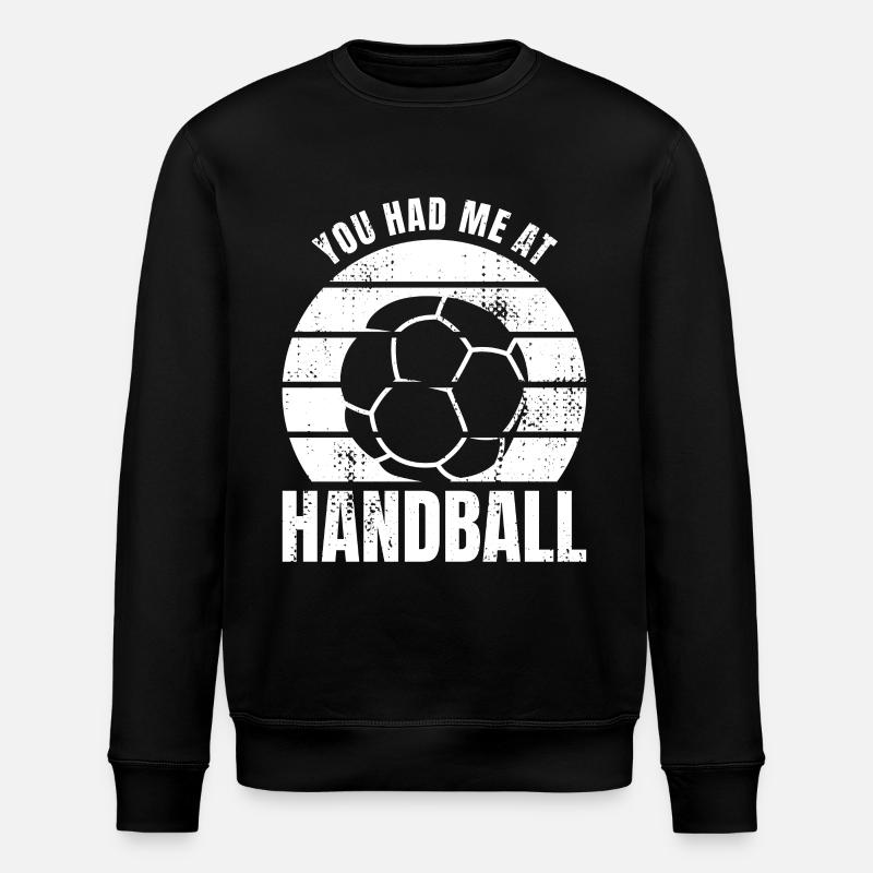 Tu m’as eu au handball - Sweat bio ROLLER Stanley/Stella Unisexe - noir