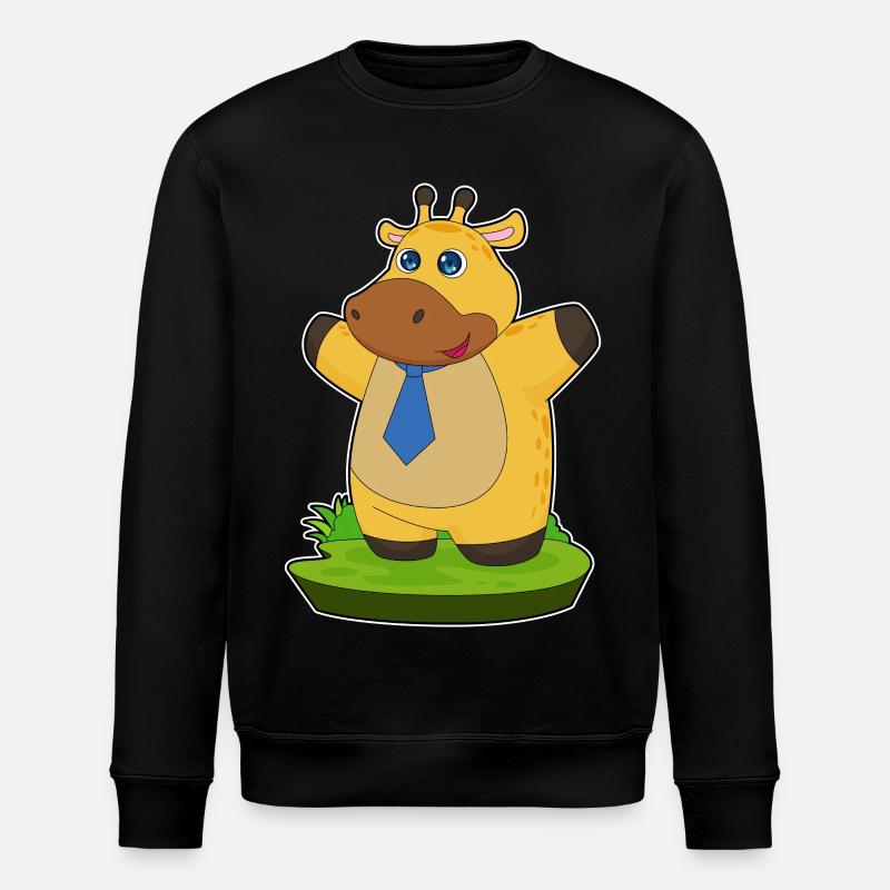Cravate girafe - Sweat bio ROLLER Stanley/Stella Unisexe - noir