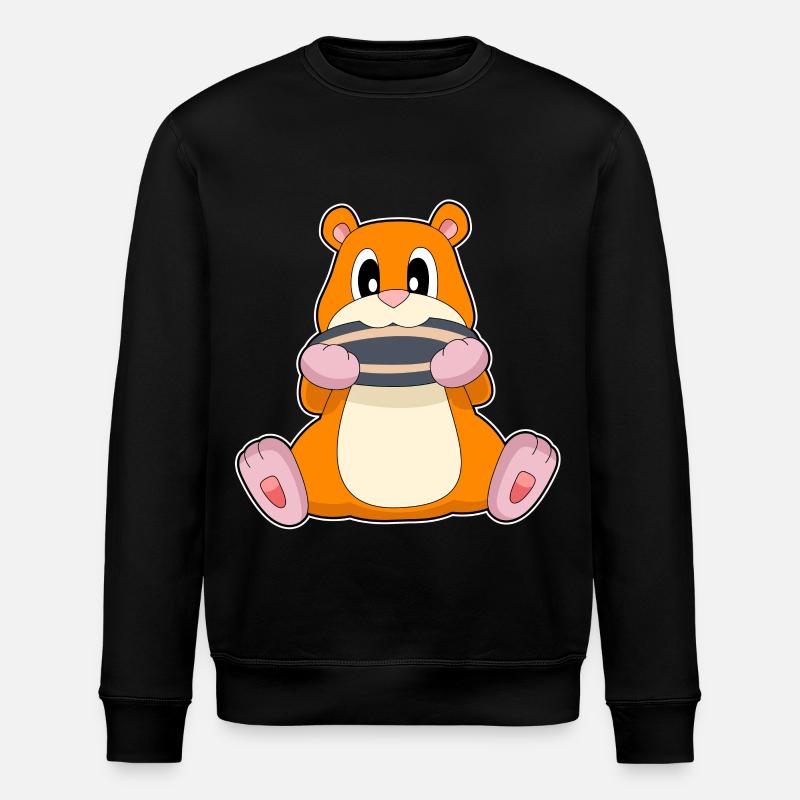 Hamster Samen - Stanley/Stella Unisex Bio-Sweatshirt ROLLER - Schwarz
