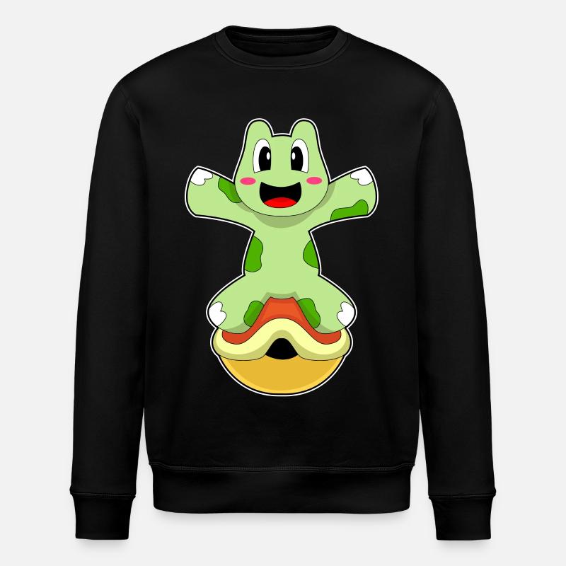 Turtle without shell - Stanley/Stella ROLLER Unisex Organic Sweatshirt - black