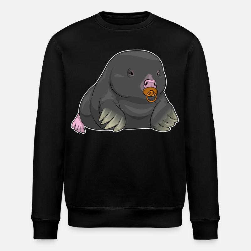 Maulwurf Schnuller - Stanley/Stella Unisex Bio-Sweatshirt ROLLER - Schwarz