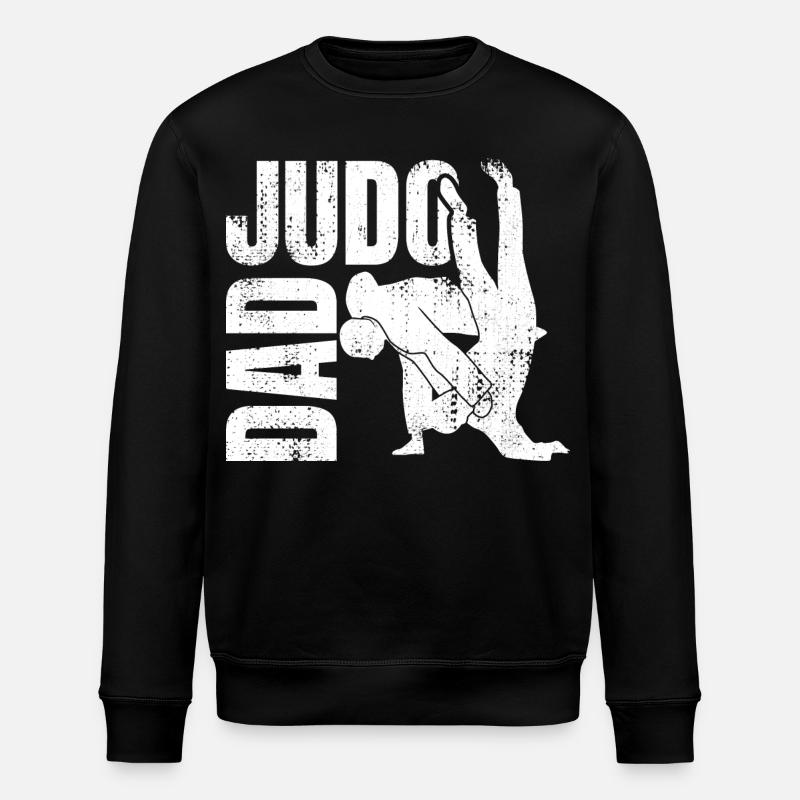 Papa de judo - Sweat bio ROLLER Stanley/Stella Unisexe - noir