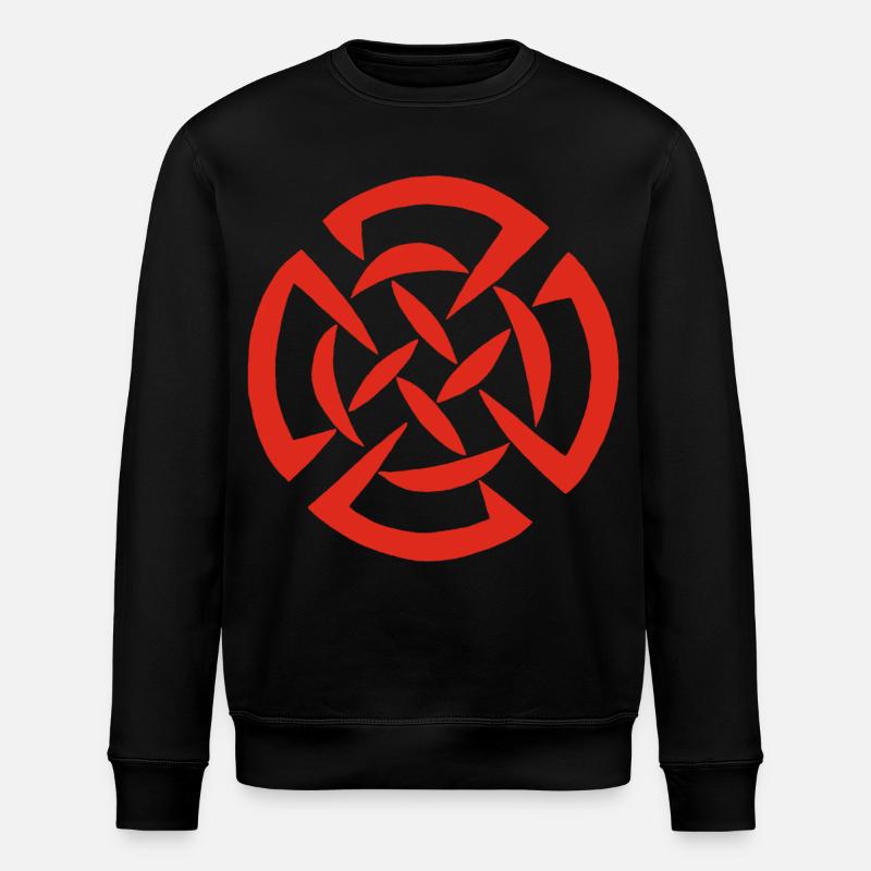 Red Celtic graffiti - Stanley/Stella ROLLER Unisex Organic Sweatshirt - black