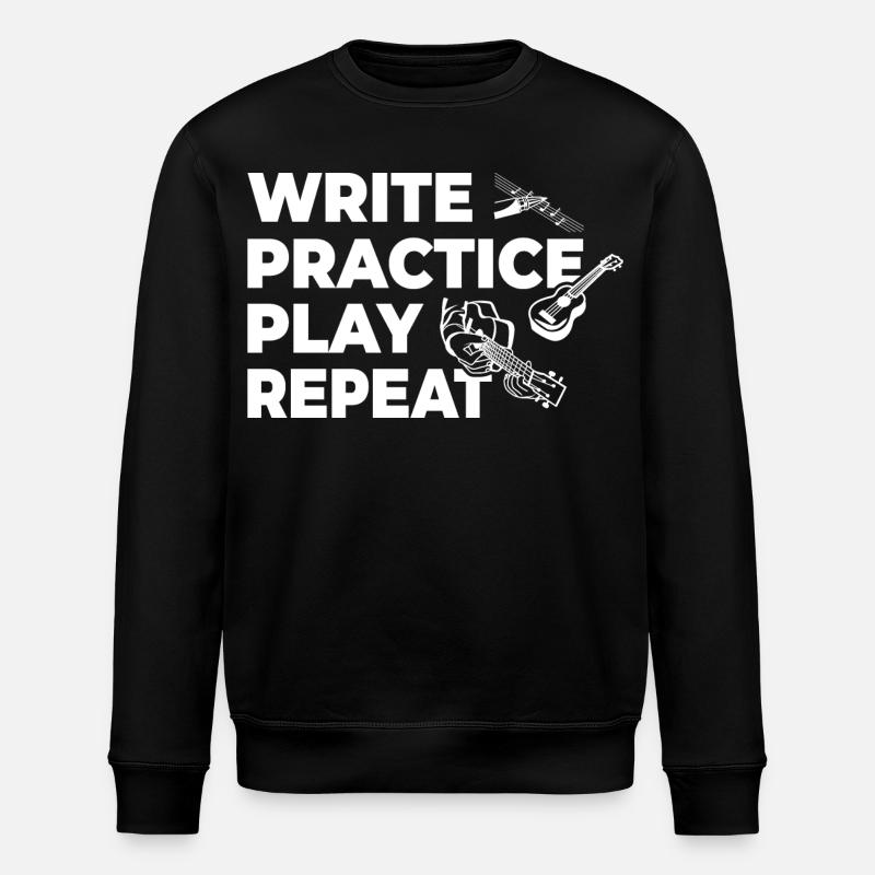 Motivation for ukulele players - Stanley/Stella ROLLER Unisex Organic Sweatshirt - black