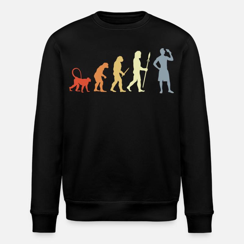 Evolution Eiscreme Liebhaber - Stanley/Stella Unisex Bio-Sweatshirt ROLLER - Schwarz