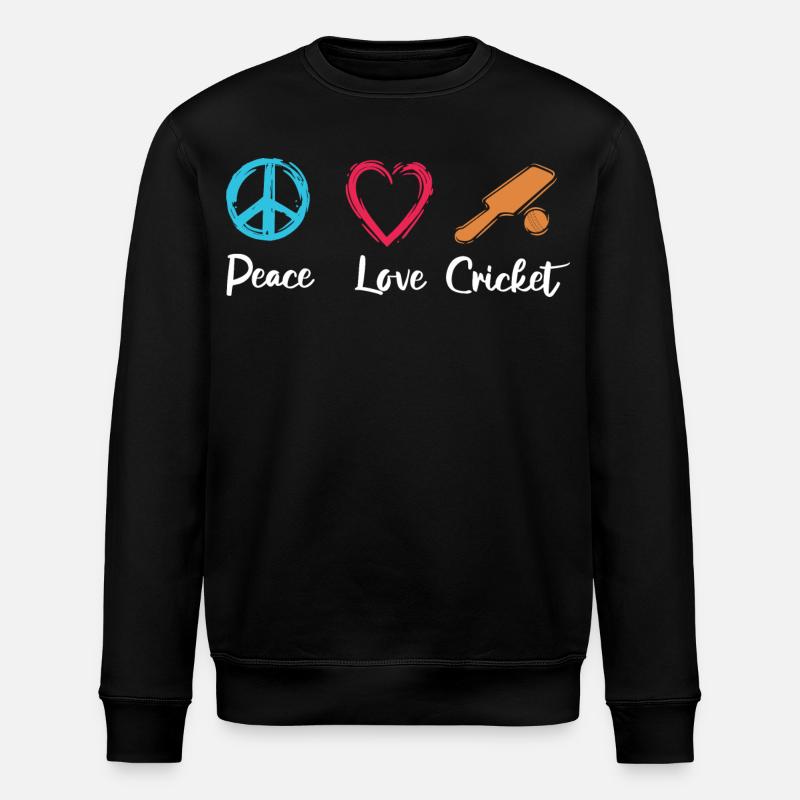 Peace Love Cricket - Sweat bio ROLLER Stanley/Stella Unisexe - noir