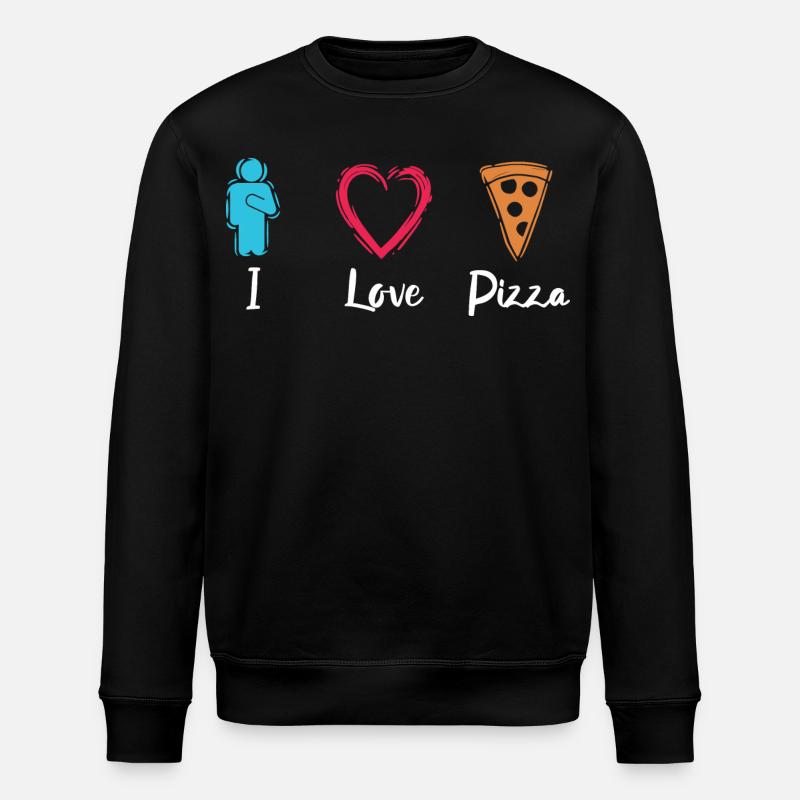 J’adore la pizza - Sweat bio ROLLER Stanley/Stella Unisexe - noir