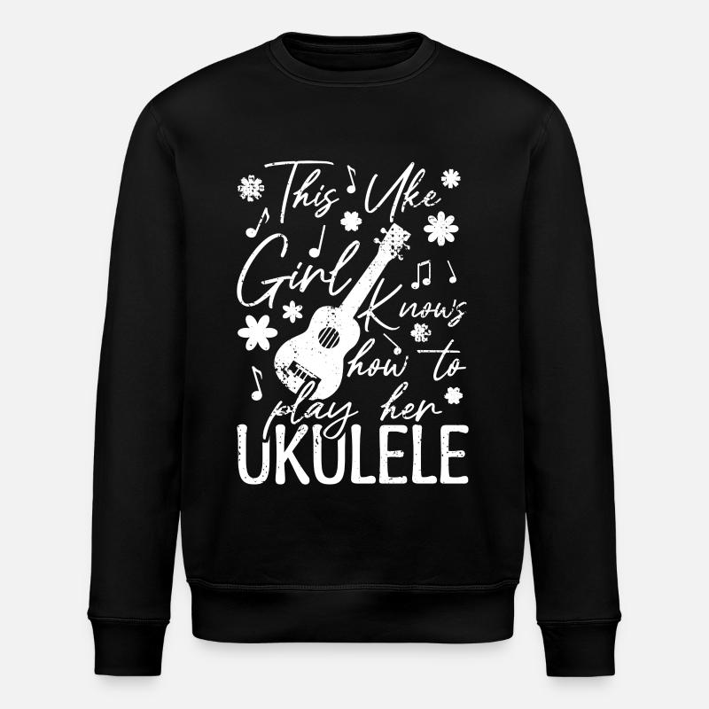 Fille ukulélé - Sweat bio ROLLER Stanley/Stella Unisexe - noir