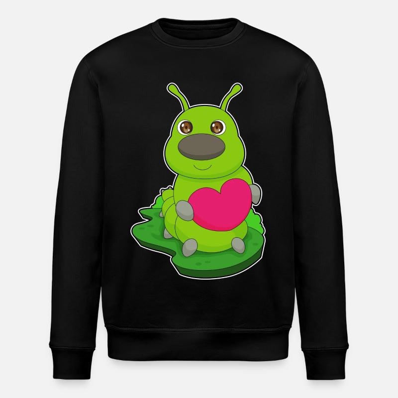 Raupe Herz - Stanley/Stella Unisex Bio-Sweatshirt ROLLER - Schwarz