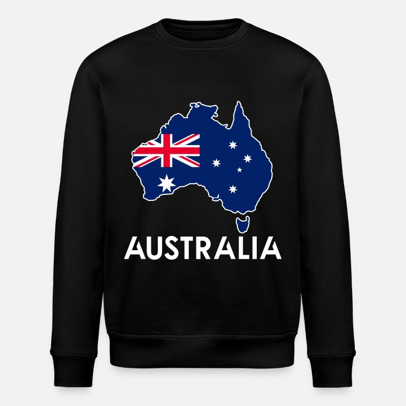 Australien - Stanley/Stella Unisex Bio-Sweatshirt ROLLER - Schwarz