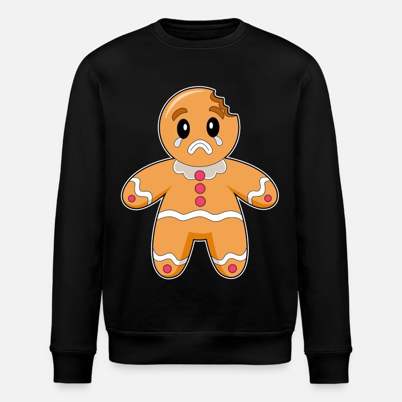 Gingerbread Man Noël - Sweat bio ROLLER Stanley/Stella Unisexe - noir